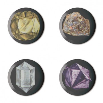 Gift Box: 4 button badges (Gems)