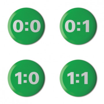 Gift Box: 4 button badges (Scores)