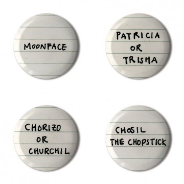 Gift Box: 4 button badges (Names)