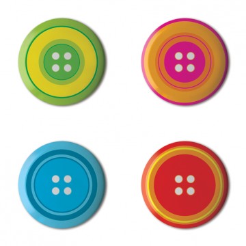 Gift Box: 4 button badges (Button Buttons)