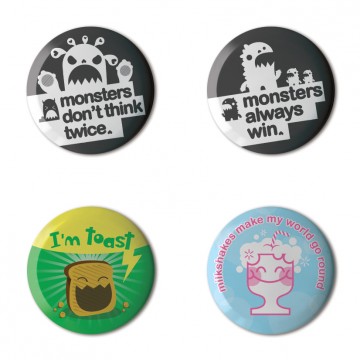 Gift Box: 4 button badges (Don't Think Twice)