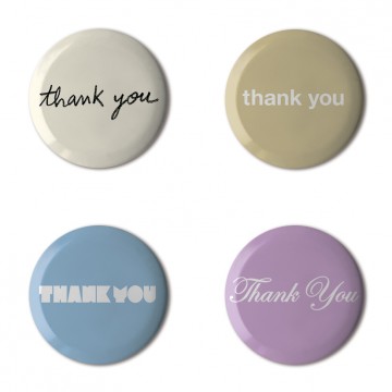 Gift Box: 4 button badges (Thank You)