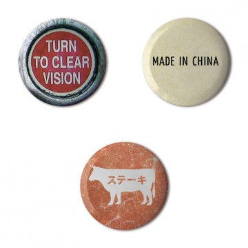 Gift Box: 3 button badges (Not Made In China)