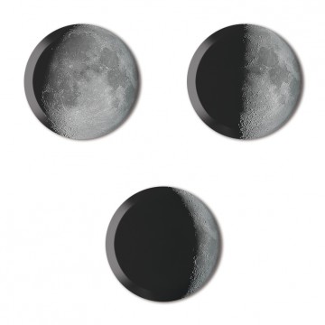 Gift Box: 3 button badges (Moon)