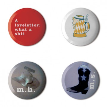 Gift Box: 4 button badges (Loveletter)