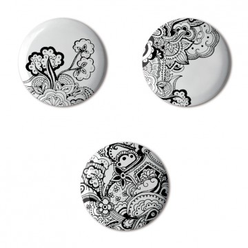 Gift Box: 3 button badges (Ornaments)