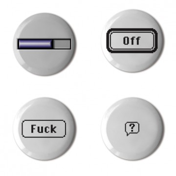 Gift Box: 4 button badges (OS)