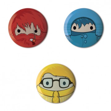 Gift Box: 3 button badges (Companions)