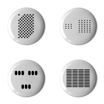 Gift Box: 4 button badges (Intercoms)