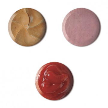 Gift Box: 3 button badges (Wurstsemmel)