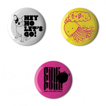 Gift Box: 3 button badges (Musa Mix)