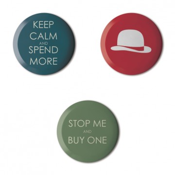 Gift Box: 3 button badges (Keep Calm)
