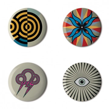 Gift Box: 4 button badges (Heiko Mix)