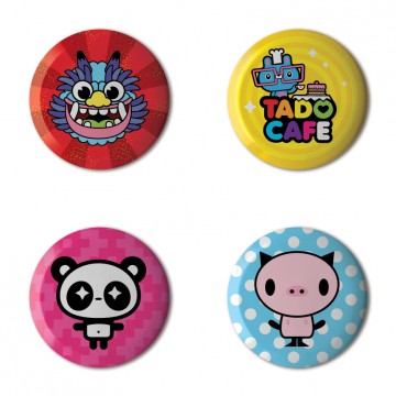Gift Box: 4 button badges (Tado Mix)