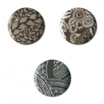 Gift Box: 3 button badges (Textures)