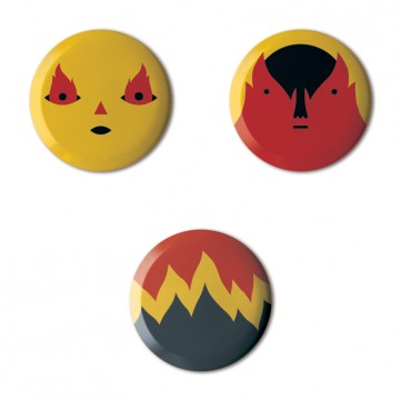 Gift Box: 3 button badges (Fire)
