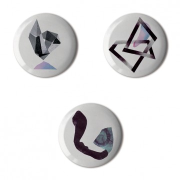 Gift Box: 3 button badges (Abstract Shapes)