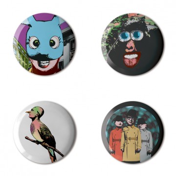 Gift Box: 4 button badges (PPP Mix)