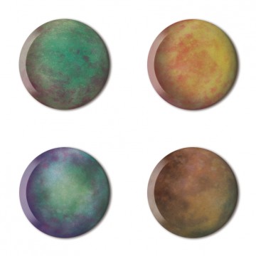 Gift Box: 4 button badges (Future Planets)