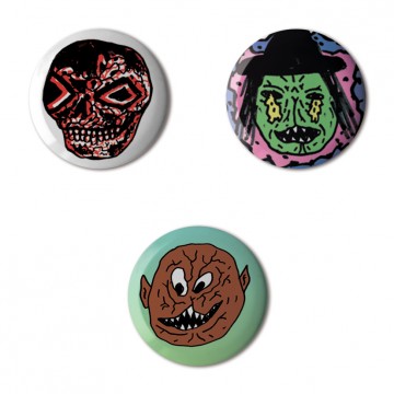 Gift Box: 3 button badges (Halloween)