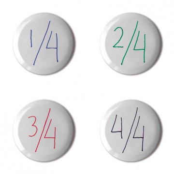 Gift Box: 4 button badges (Quarters)