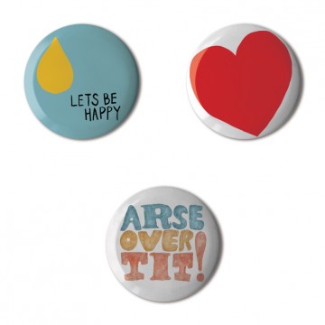 Gift Box: 3 button badges (Lee Mix)