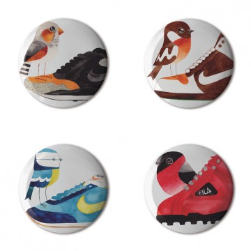 Gift Box: 4 button badges (Matt's AFOMFS)