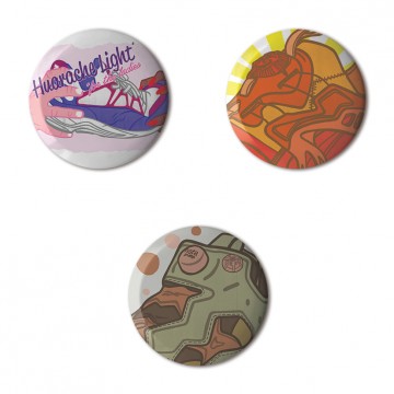 Gift Box: 3 button badges (Tony's AFOMFS)