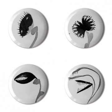 Gift Box: 4 button badges (Carnivores)