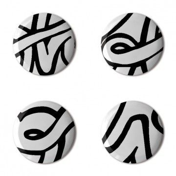 Gift Box: 4 button badges (Shoo Be Doop)