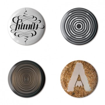 Gift Box: 4 button badges (Autobahn Mix)