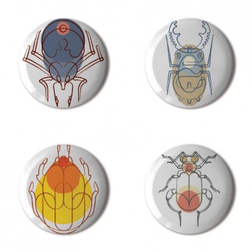 Gift Box: 4 button badges (Creeping & Crawling)