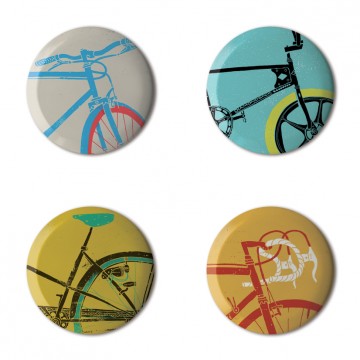Gift Box: 4 button badges (Bikes)
