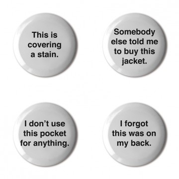 Gift Box: 4 button badges (Honestly)