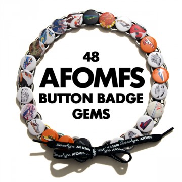 48 badges on shoelace