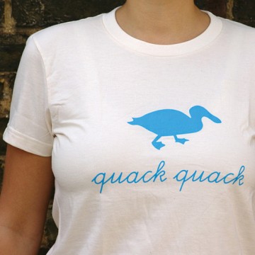 bzzzpeek.com support T-shirt, Duck (women)