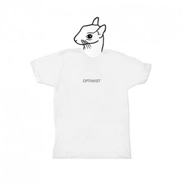 Optimist (unisex) T-shirt + badge