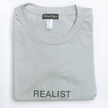 Realist (unisex) T-shirt + badge