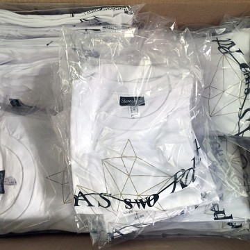 Password1 T-shirt + button badge gift box