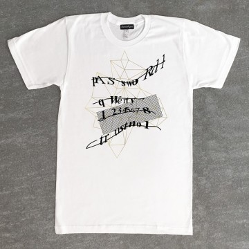 Password1 T-shirt + button badge gift box