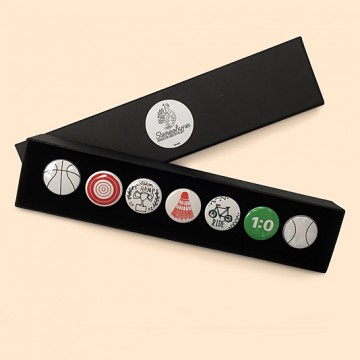Button badge gift box - Sport