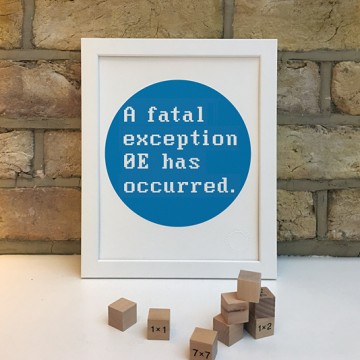 System Error, Fatal Exception print