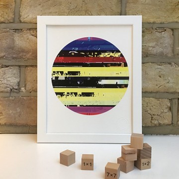 System Error, Stripy Glitch print