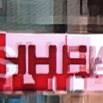 Glitch 7 (Red Type) print