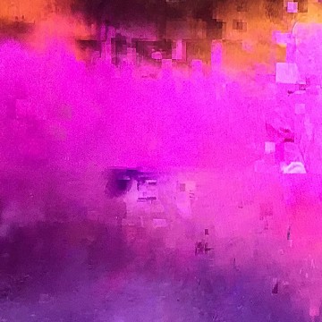 Glitch 4 (Pink, Orange, Purple) print
