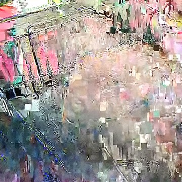 Glitch 2 (Grey, Red, Purple) print