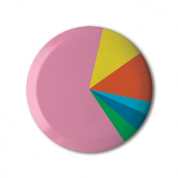 Pink Pie Chart print