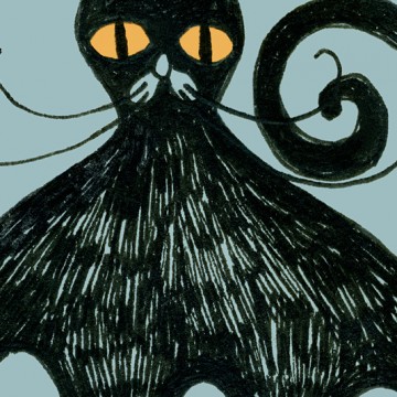 Black Cat print