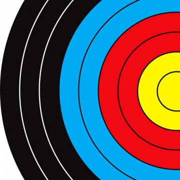 Colourful Target print