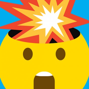 Mind Blown (blue) print